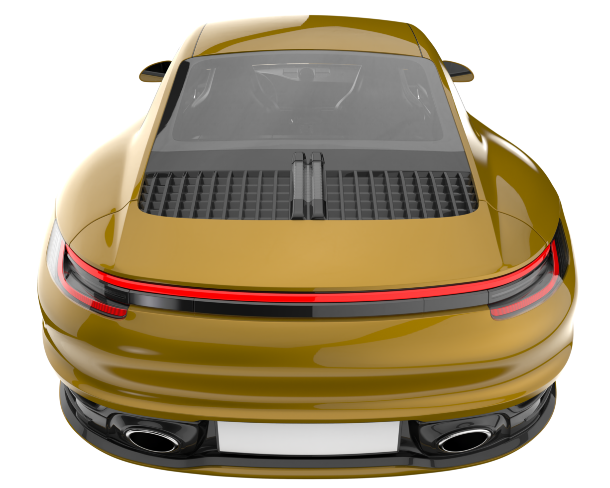 Sport car isolated on transparent background. 3d rendering - illustration png