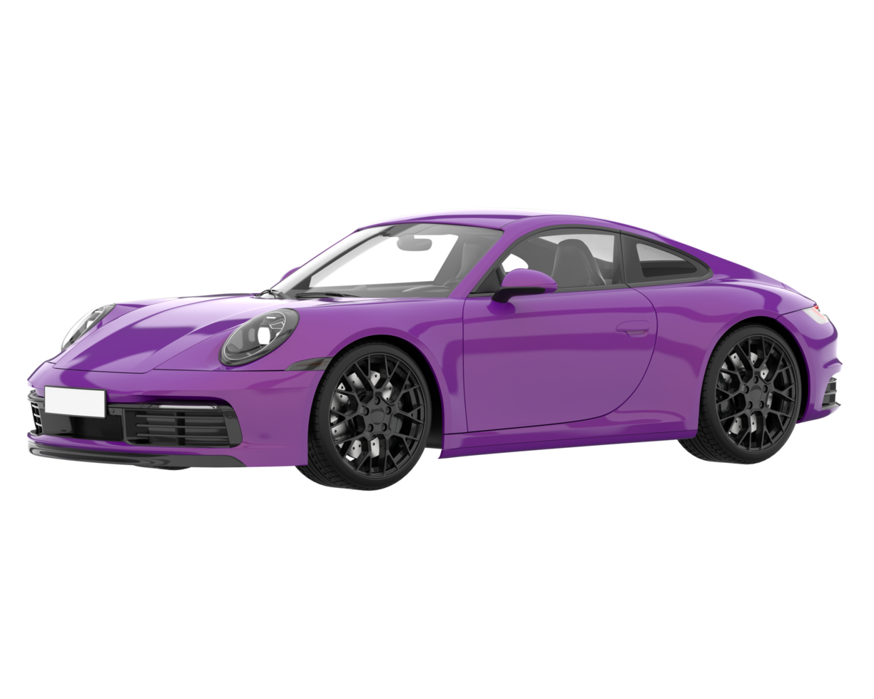Sport car isolated on transparent background. 3d rendering - illustration png
