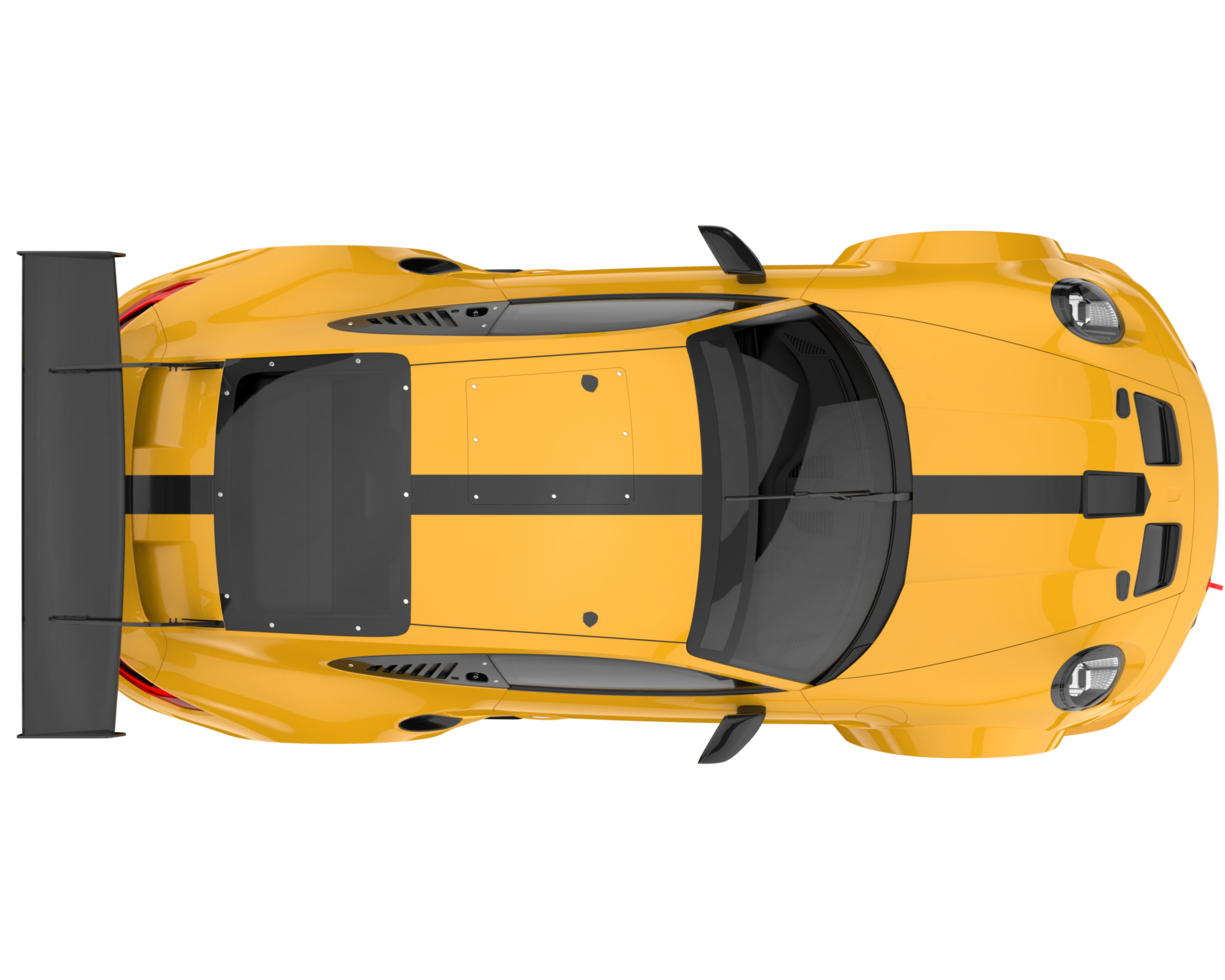 Sport car isolated on transparent background. 3d rendering - illustration png