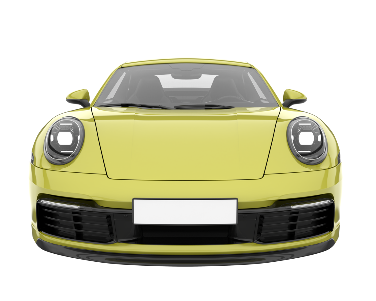 Sport car isolated on transparent background. 3d rendering - illustration png