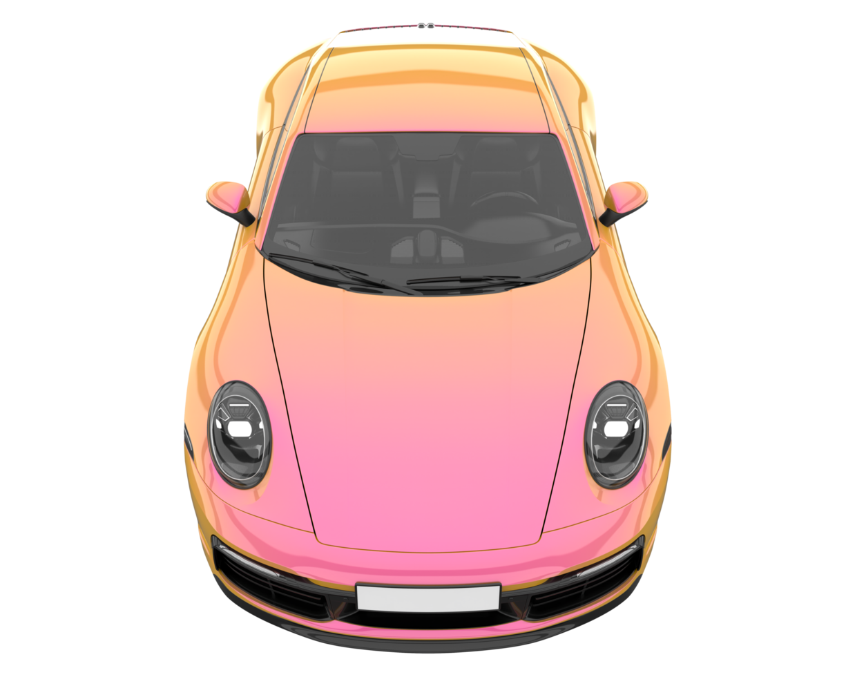 Sport car isolated on transparent background. 3d rendering - illustration png