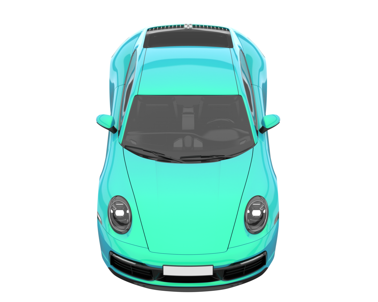 Sport car isolated on transparent background. 3d rendering - illustration png