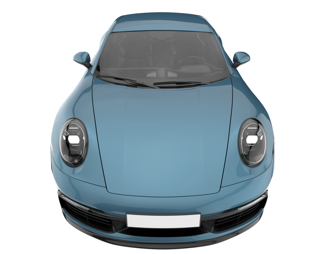 Sport car isolated on transparent background. 3d rendering - illustration png