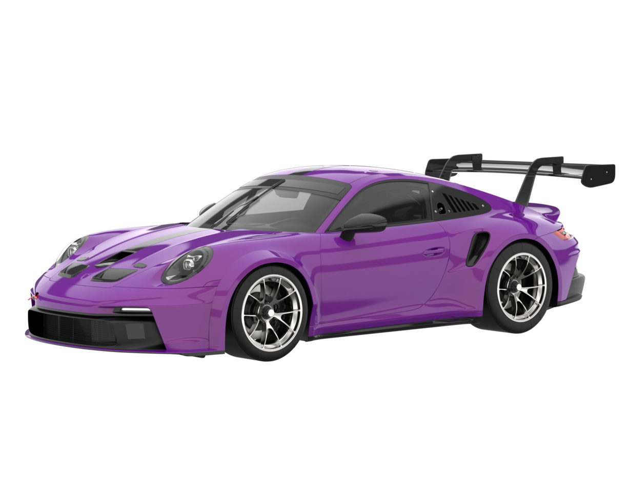 Sport car isolated on transparent background. 3d rendering - illustration png