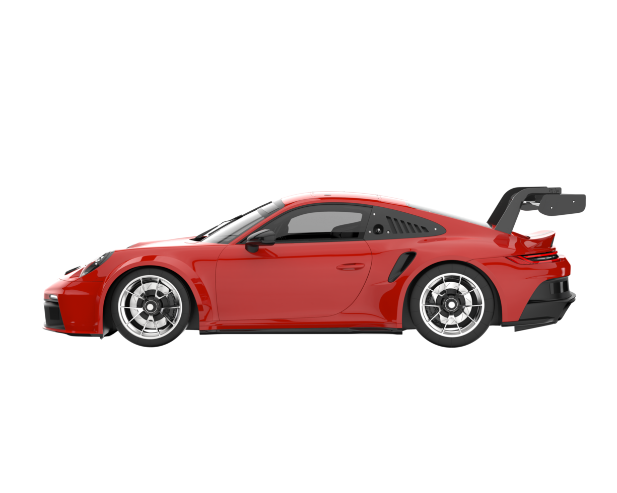 Sport car isolated on transparent background. 3d rendering - illustration png