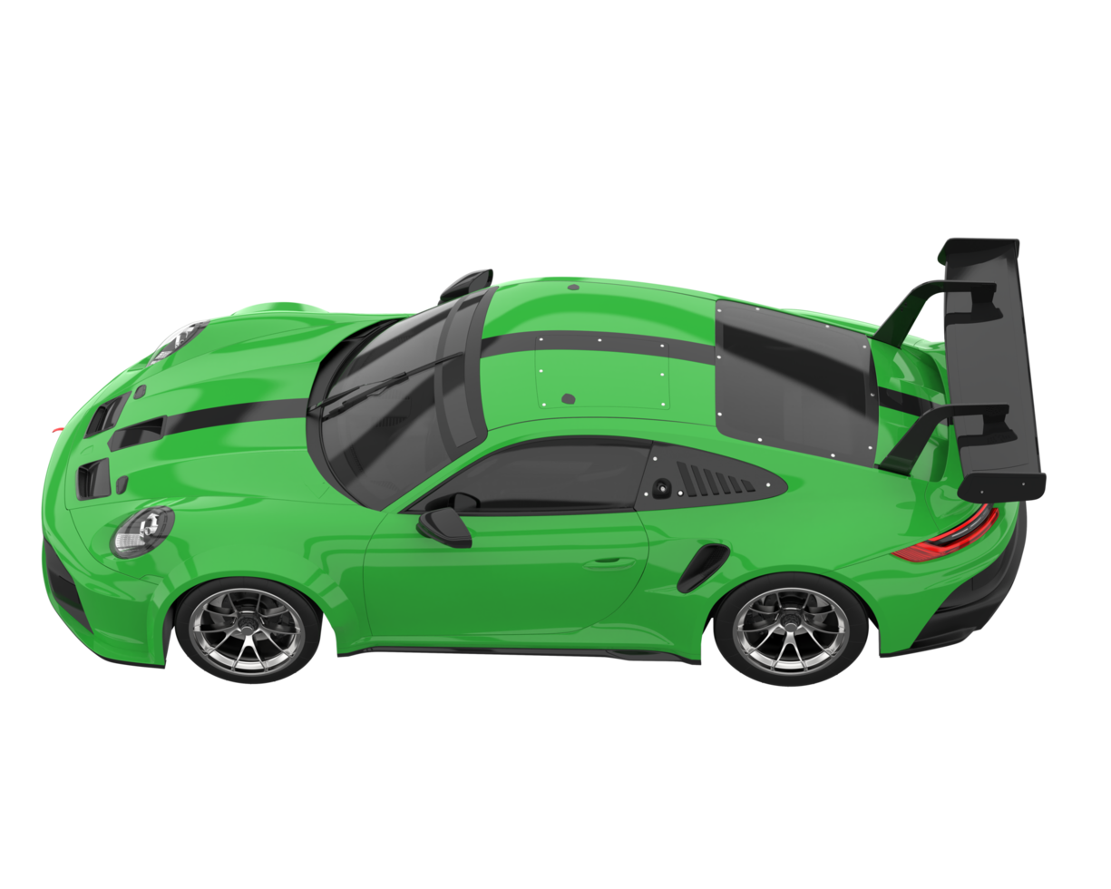 Sport car isolated on transparent background. 3d rendering - illustration png