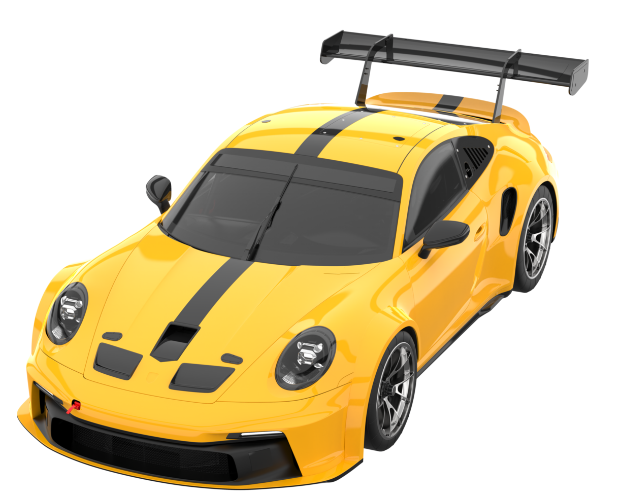 Sport car isolated on transparent background. 3d rendering - illustration png