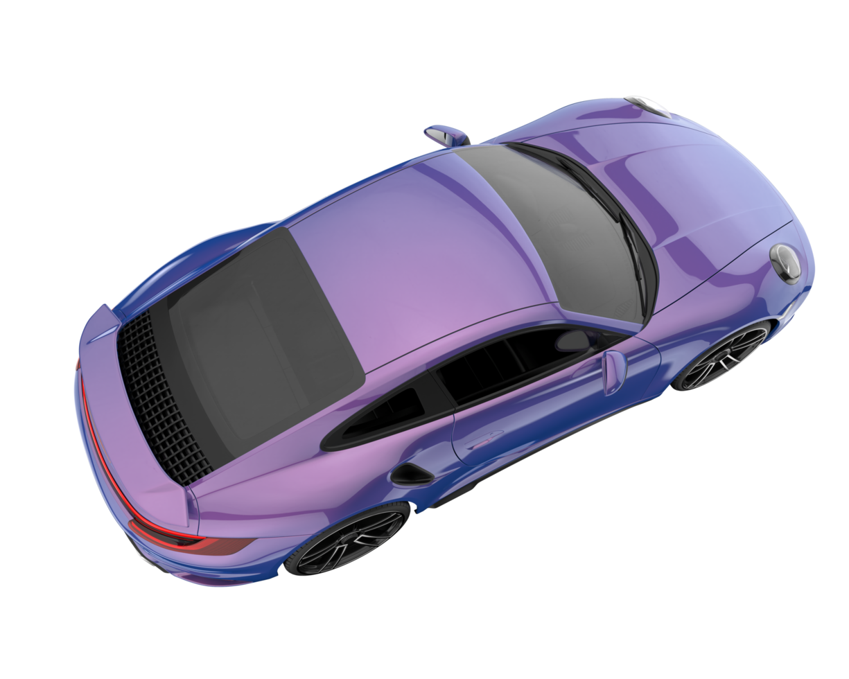 Sport car isolated on transparent background. 3d rendering - illustration png