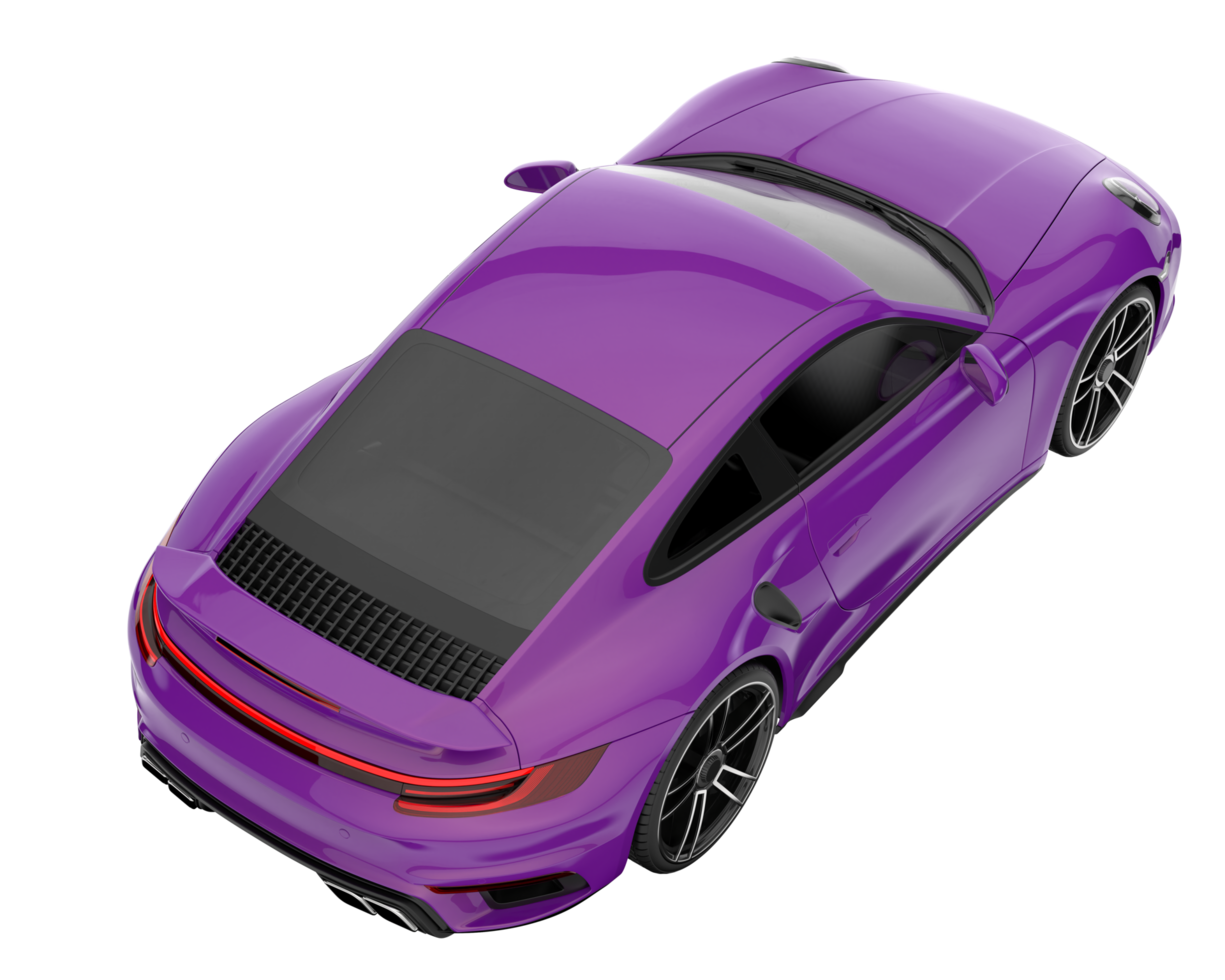 Sport car isolated on transparent background. 3d rendering - illustration png