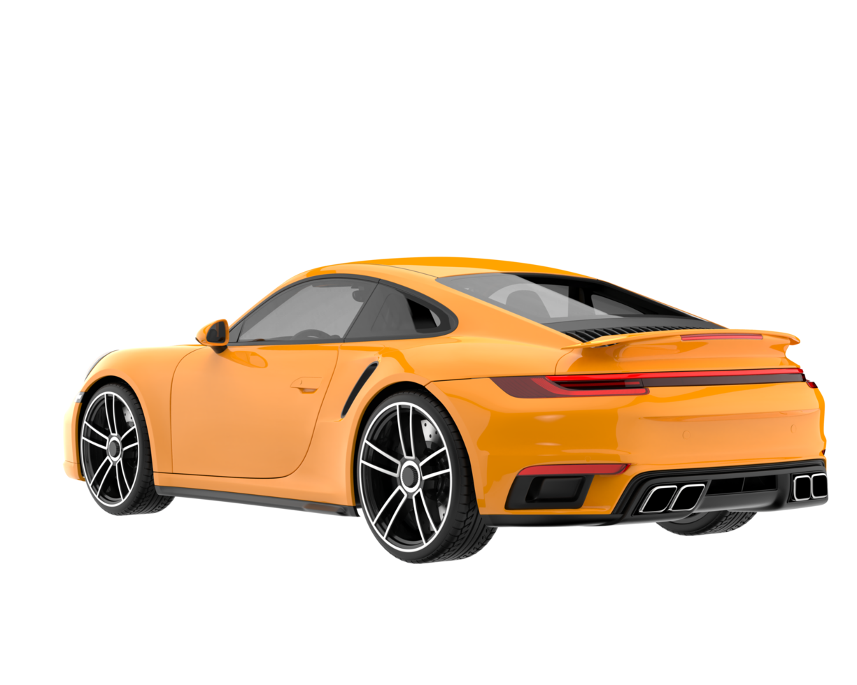 Sport car isolated on transparent background. 3d rendering - illustration png