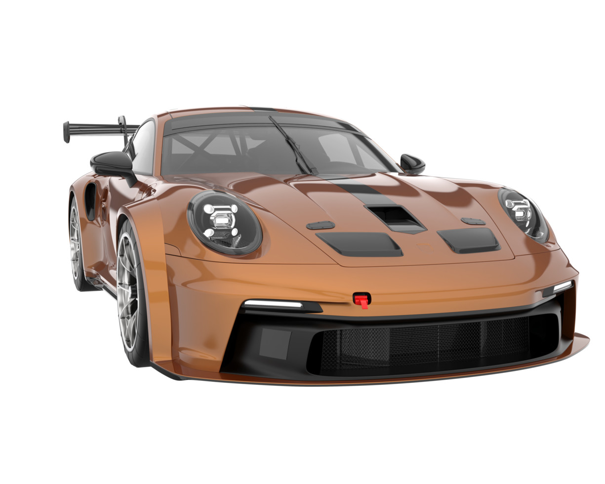 Sport car isolated on transparent background. 3d rendering - illustration png