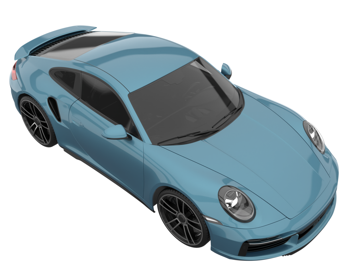 Sport car isolated on transparent background. 3d rendering - illustration png