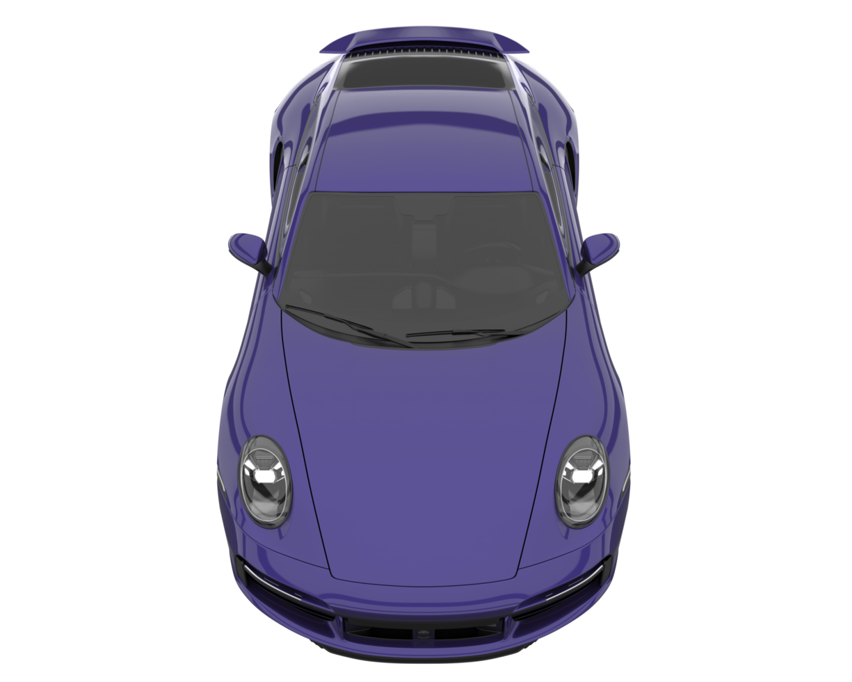 Sport car isolated on transparent background. 3d rendering - illustration png