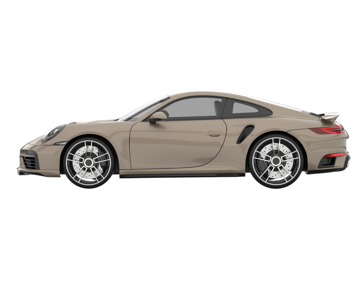 Sport car isolated on transparent background. 3d rendering - illustration png