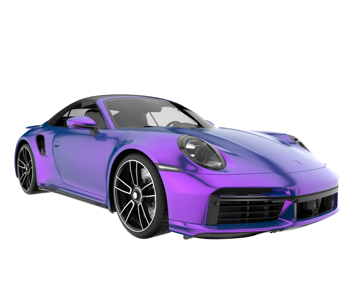 Sport car isolated on transparent background. 3d rendering - illustration png