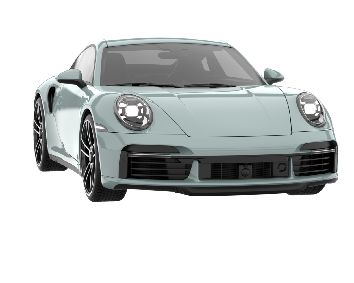 Sport car isolated on transparent background. 3d rendering - illustration png