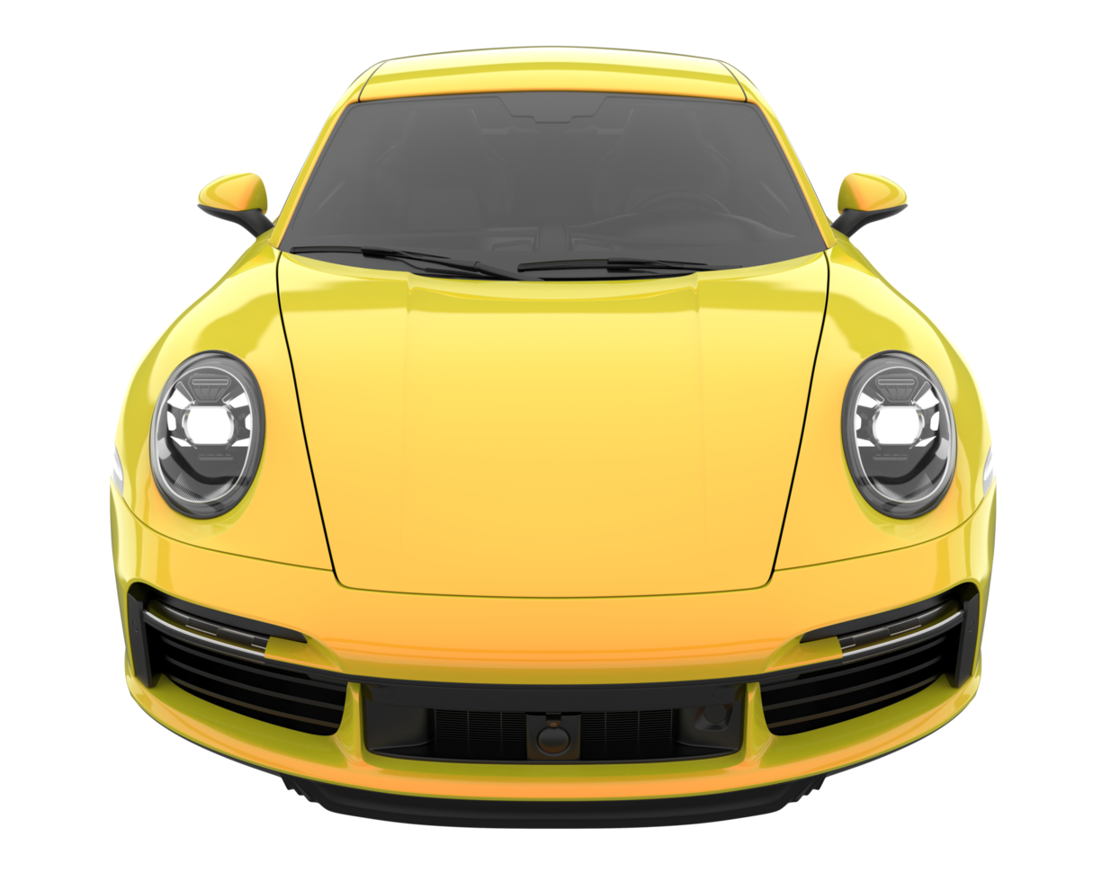 Sport car isolated on transparent background. 3d rendering - illustration png
