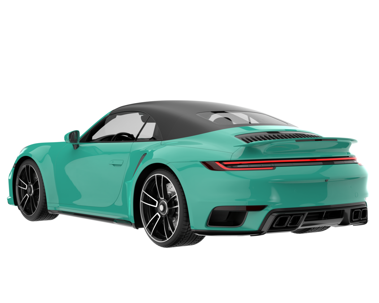 Sport car isolated on transparent background. 3d rendering - illustration png