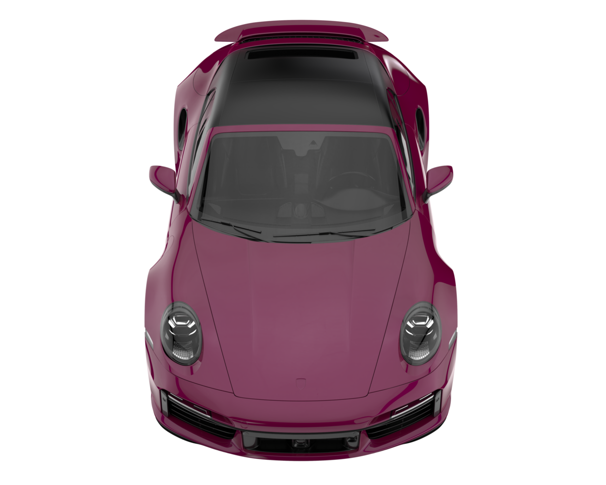 Sport car isolated on transparent background. 3d rendering - illustration png