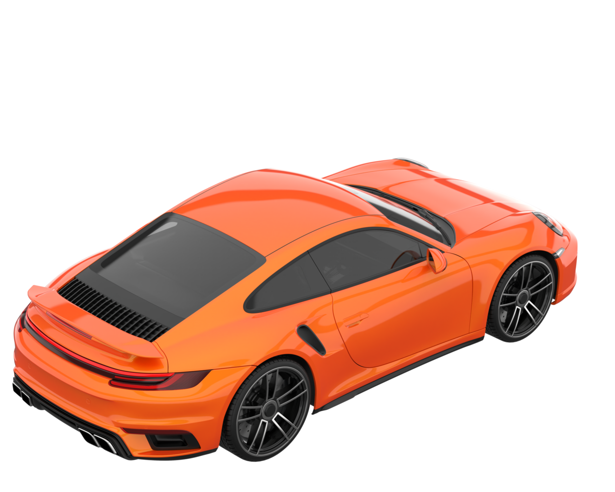 Sport car isolated on transparent background. 3d rendering - illustration png