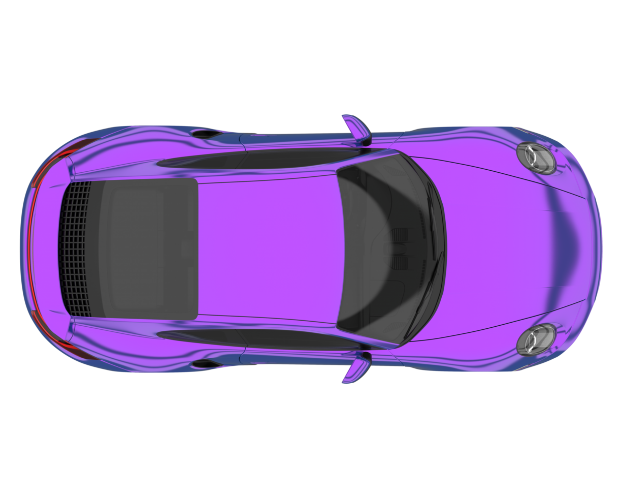 Sport car isolated on transparent background. 3d rendering - illustration png