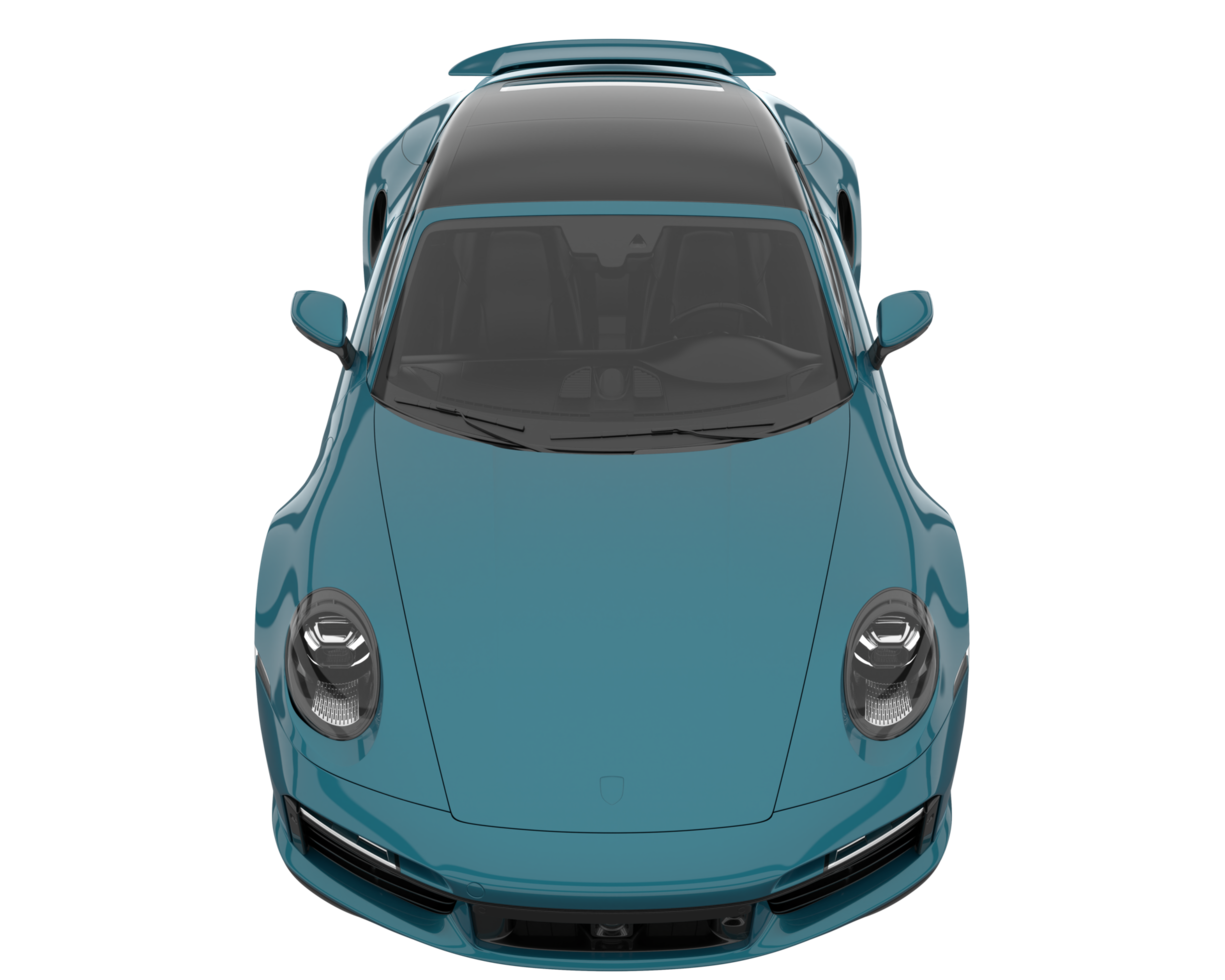 Sport car isolated on transparent background. 3d rendering - illustration png