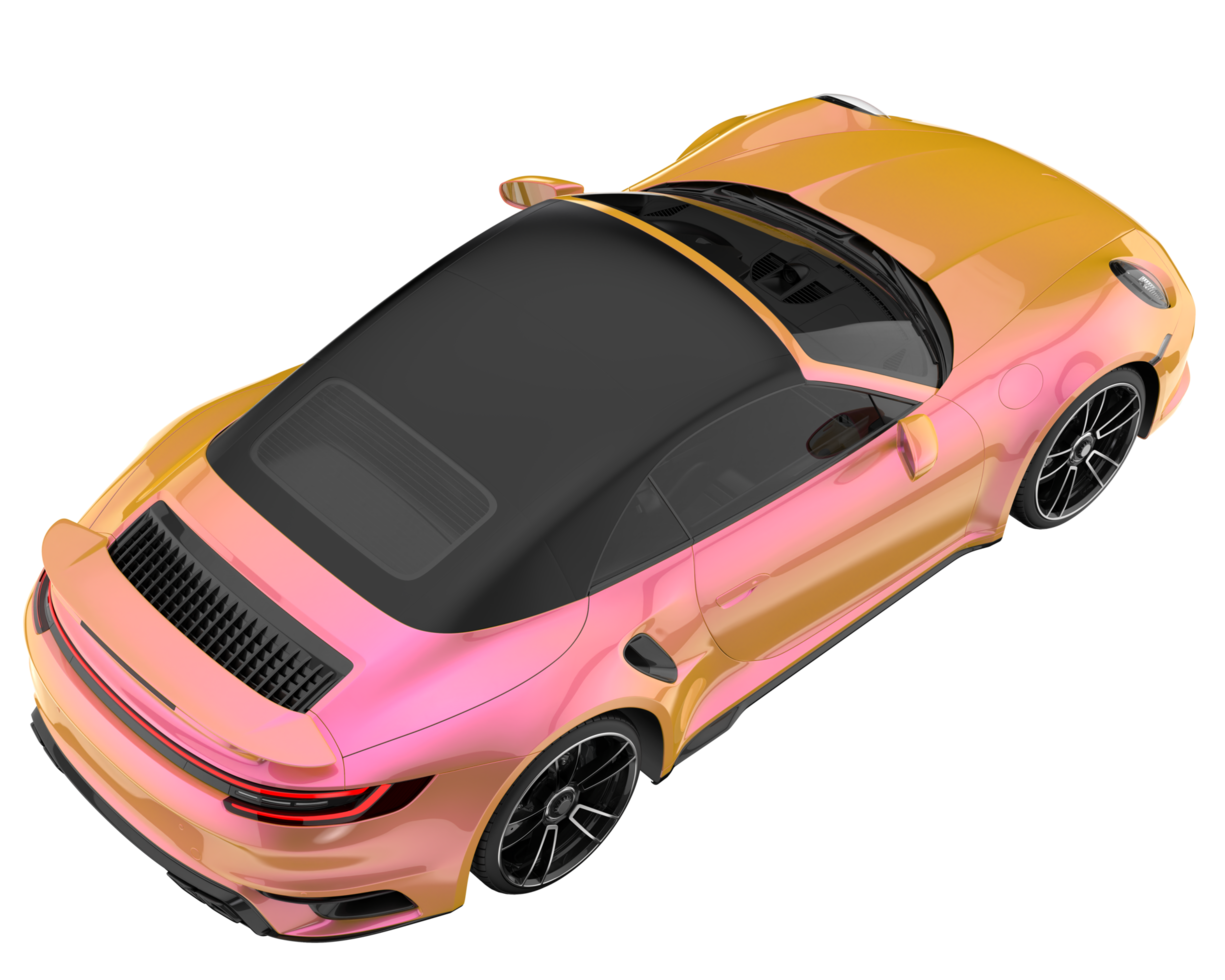 Sport car isolated on transparent background. 3d rendering - illustration png