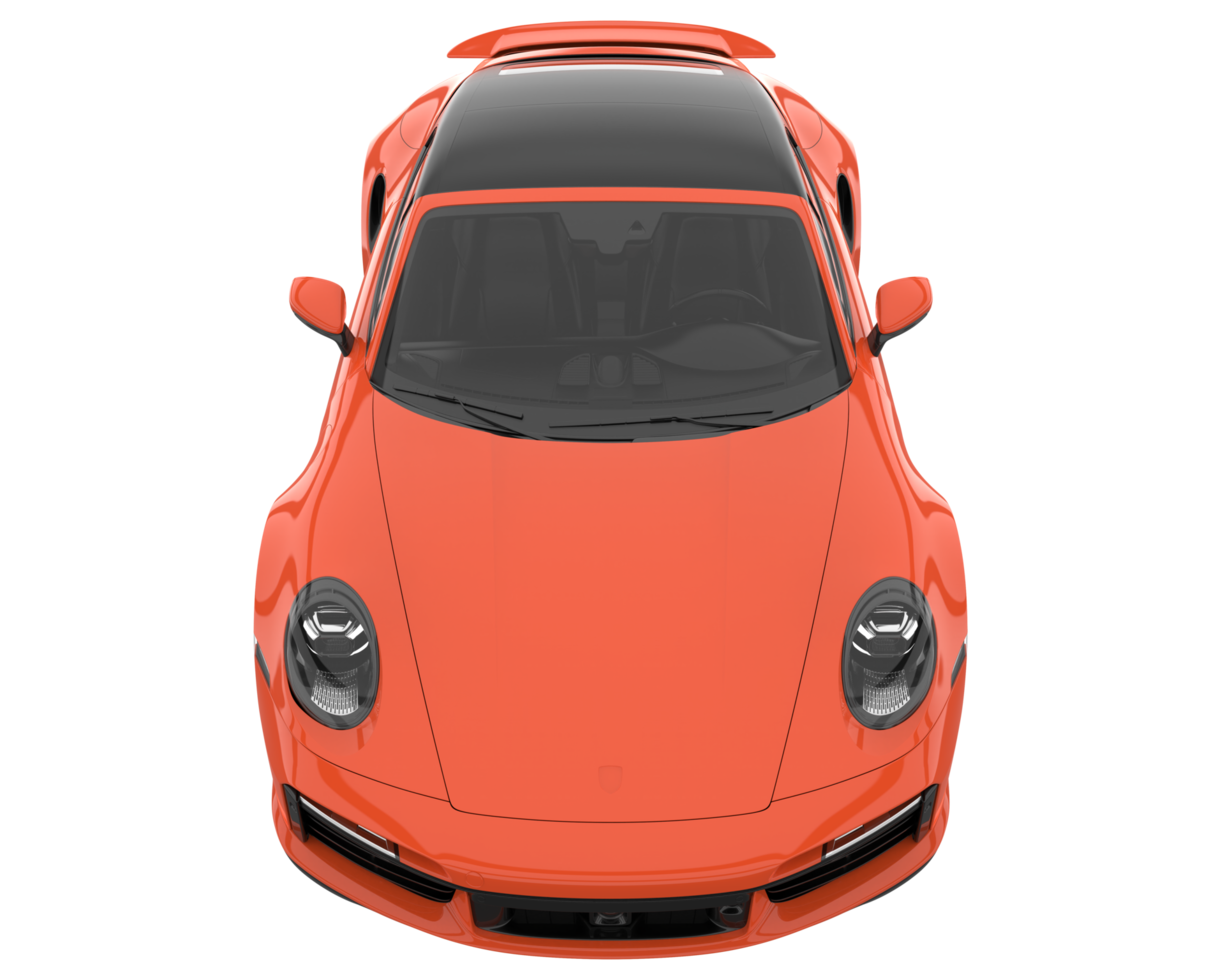 Sport car isolated on transparent background. 3d rendering - illustration png