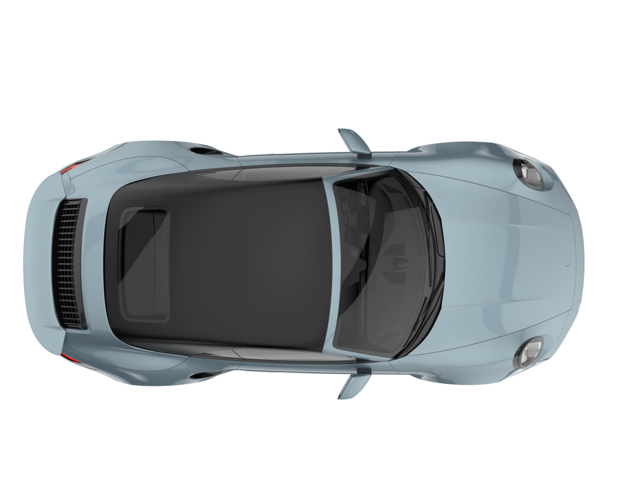 voiture de sport isolée sur fond transparent. rendu 3d - illustration png