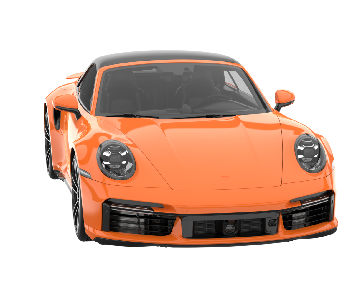 Sport car isolated on transparent background. 3d rendering - illustration png