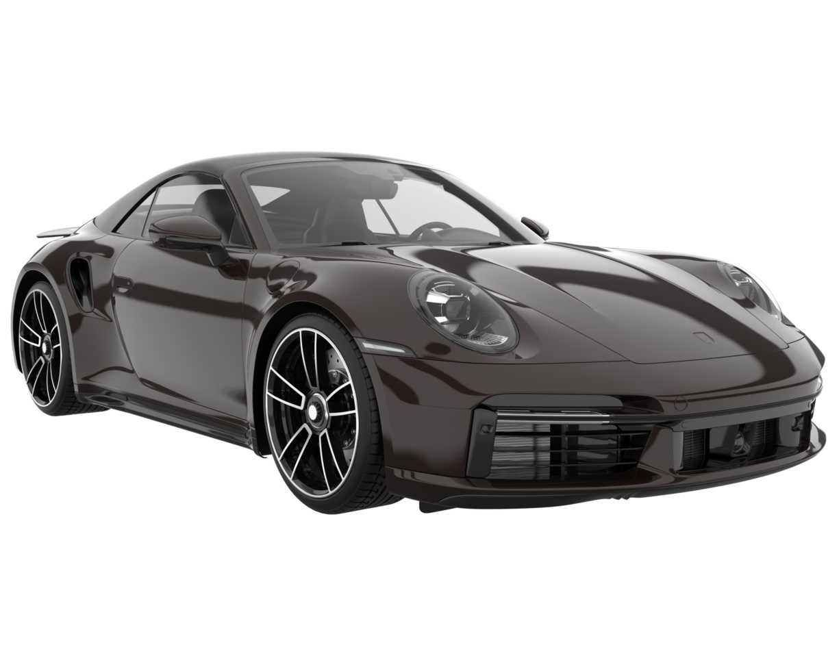 Sport car isolated on transparent background. 3d rendering - illustration png