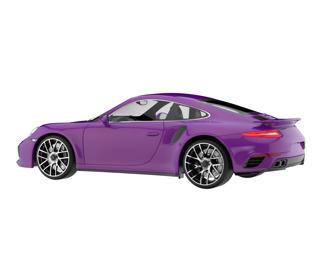 Sport car isolated on transparent background. 3d rendering - illustration png
