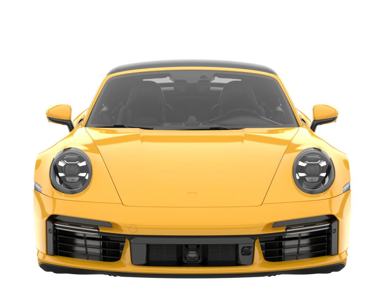 Sport car isolated on transparent background. 3d rendering - illustration png