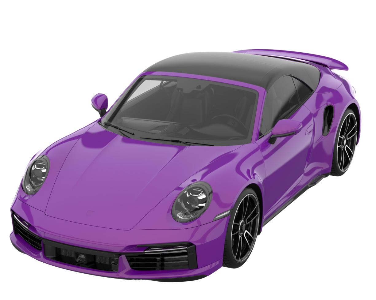 Sport car isolated on transparent background. 3d rendering - illustration png