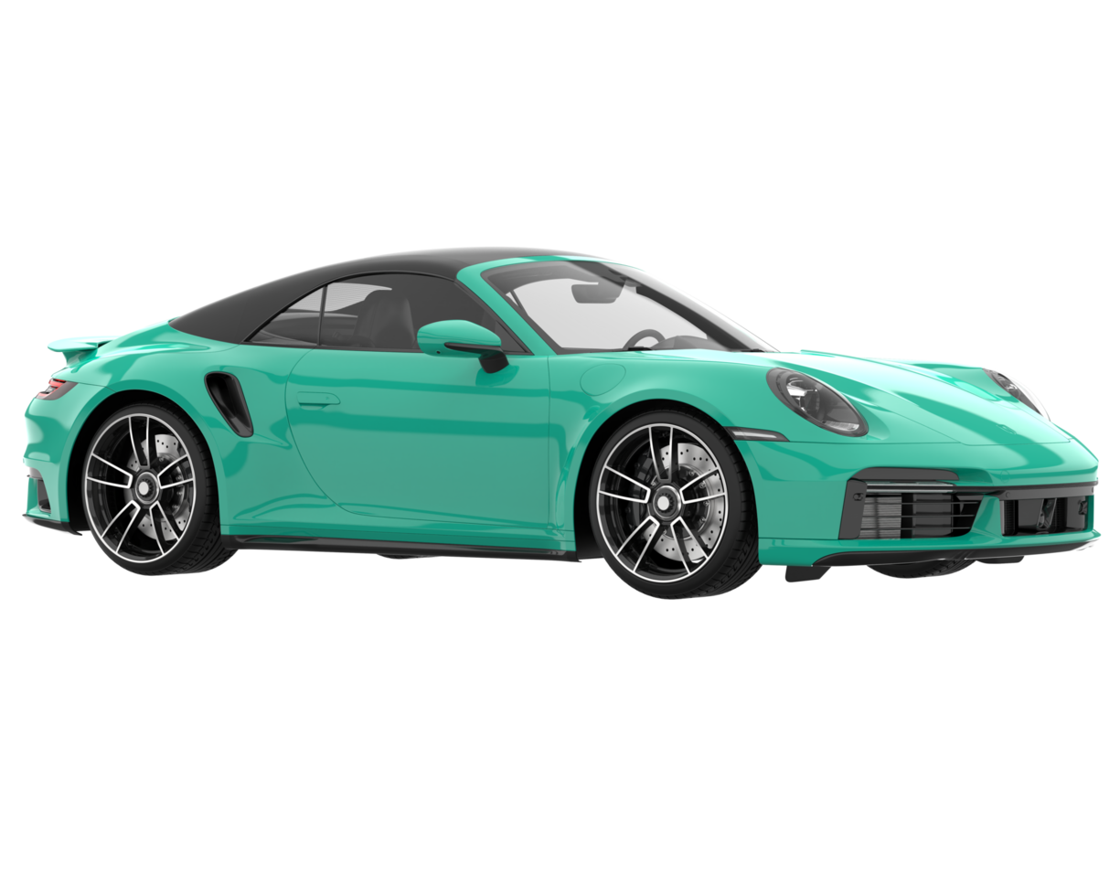 Sport car isolated on transparent background. 3d rendering - illustration png