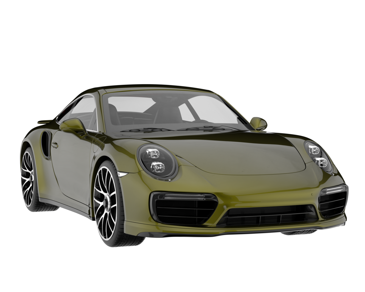 Sport car isolated on transparent background. 3d rendering - illustration png