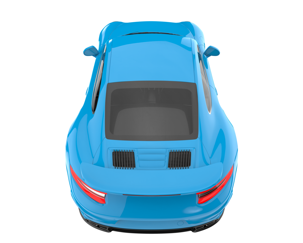 Sport car isolated on transparent background. 3d rendering - illustration png