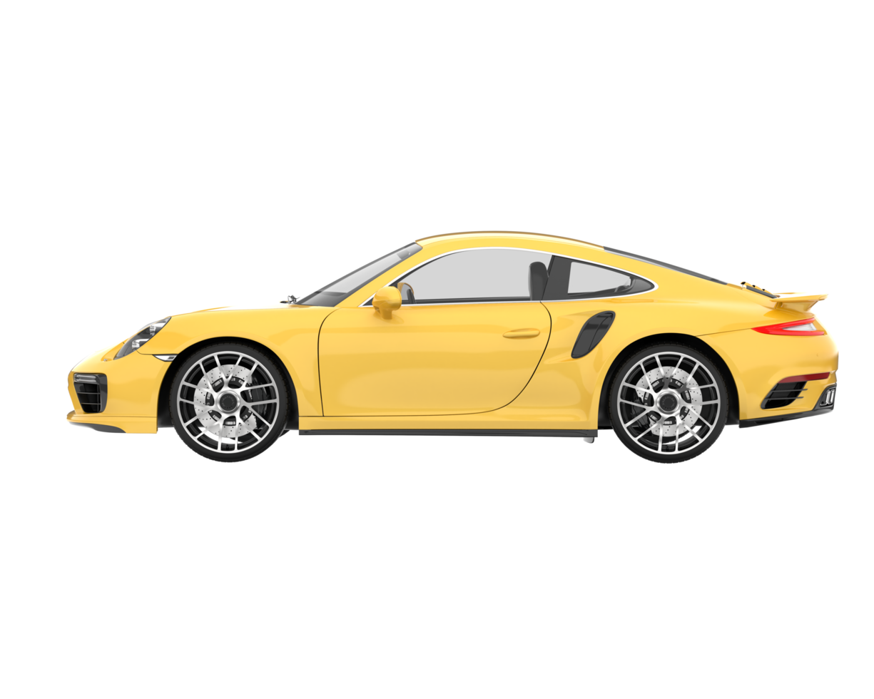 sport auto geïsoleerd Aan transparant achtergrond. 3d renderen - illustratie png