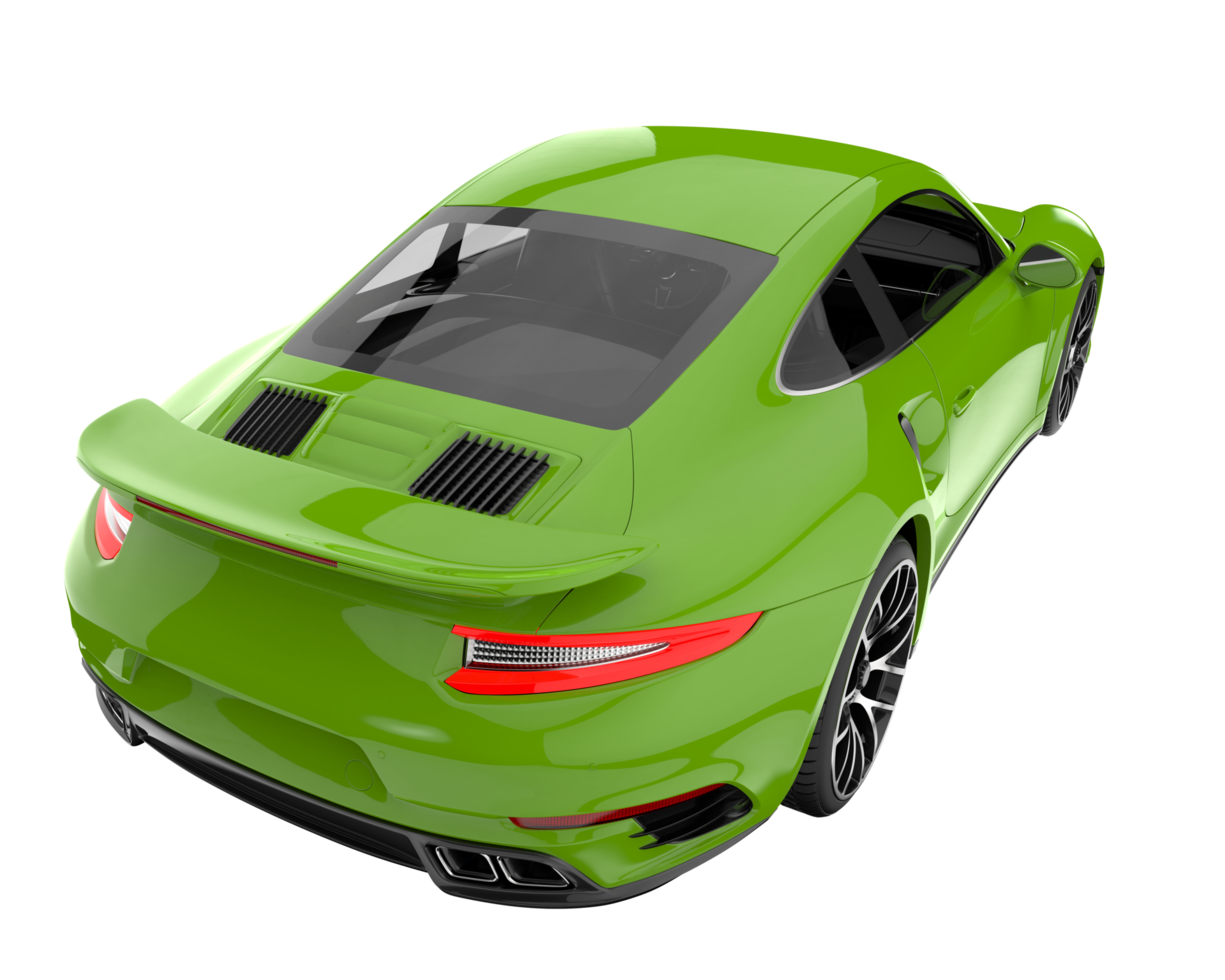 Sport car isolated on transparent background. 3d rendering - illustration png