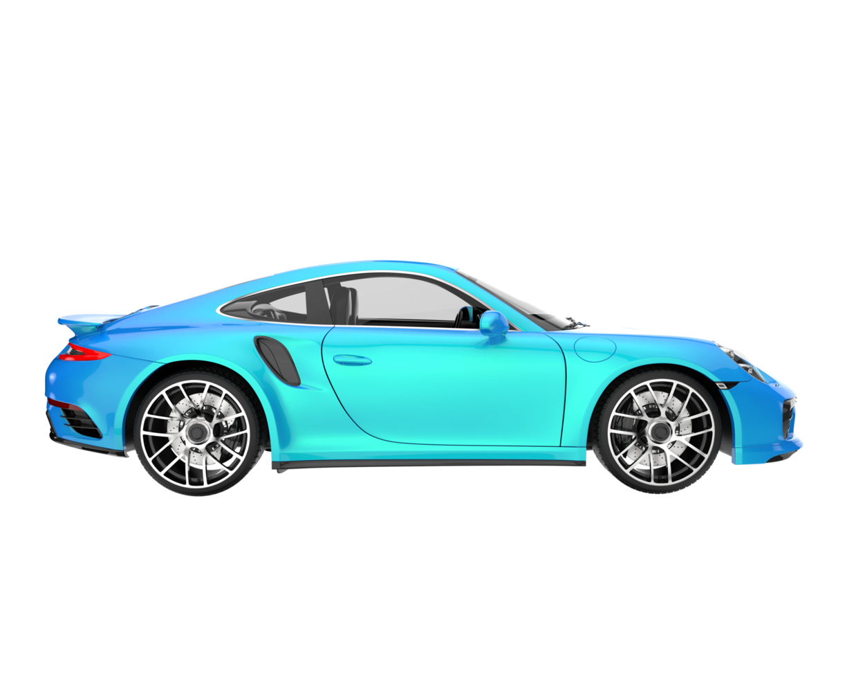 Sport car isolated on transparent background. 3d rendering - illustration png