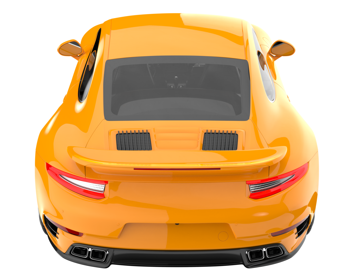 Sport car isolated on transparent background. 3d rendering - illustration png