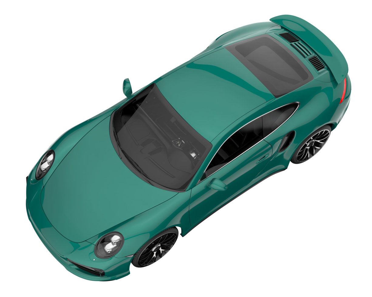 Sport car isolated on transparent background. 3d rendering - illustration png
