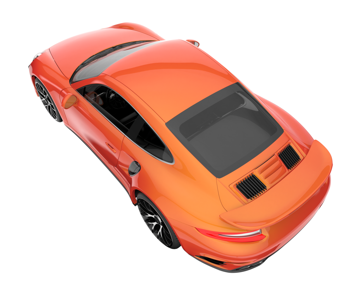 Sport car isolated on transparent background. 3d rendering - illustration png