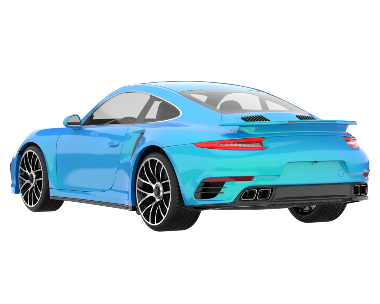 Sport car isolated on transparent background. 3d rendering - illustration png