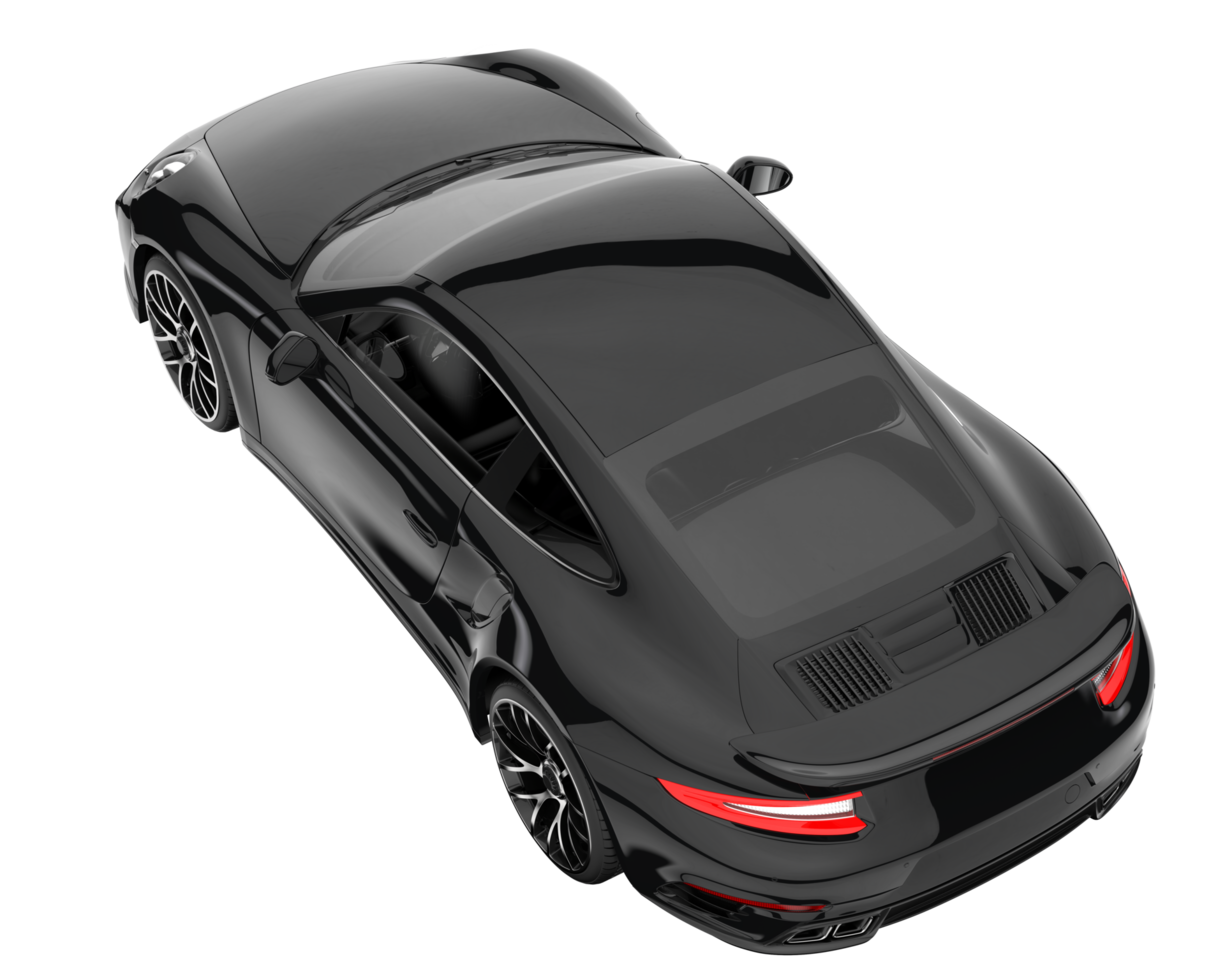 Sport car isolated on transparent background. 3d rendering - illustration png