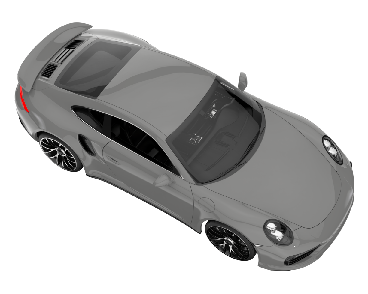 voiture de sport isolée sur fond transparent. rendu 3d - illustration png