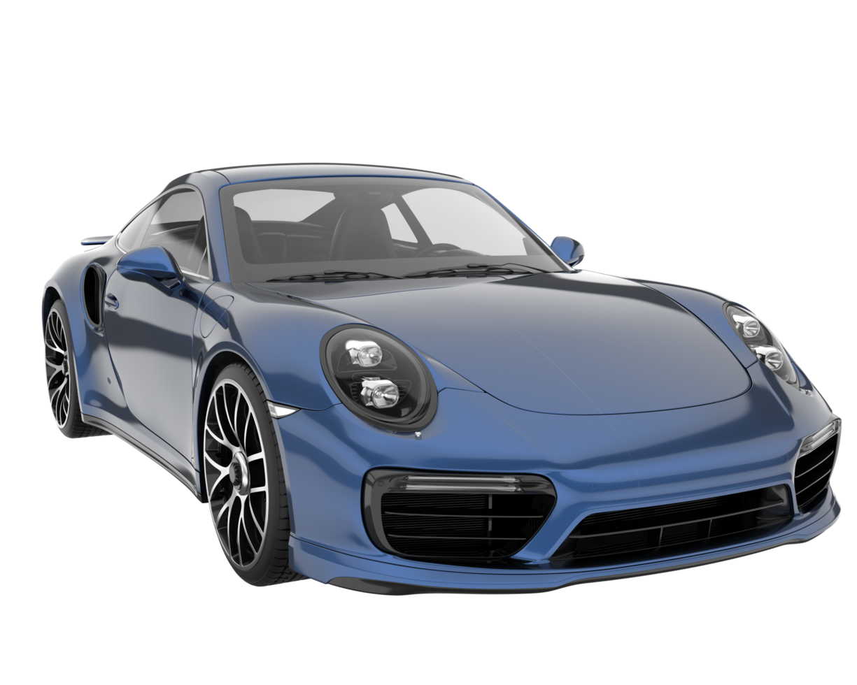 Sport car isolated on transparent background. 3d rendering - illustration png