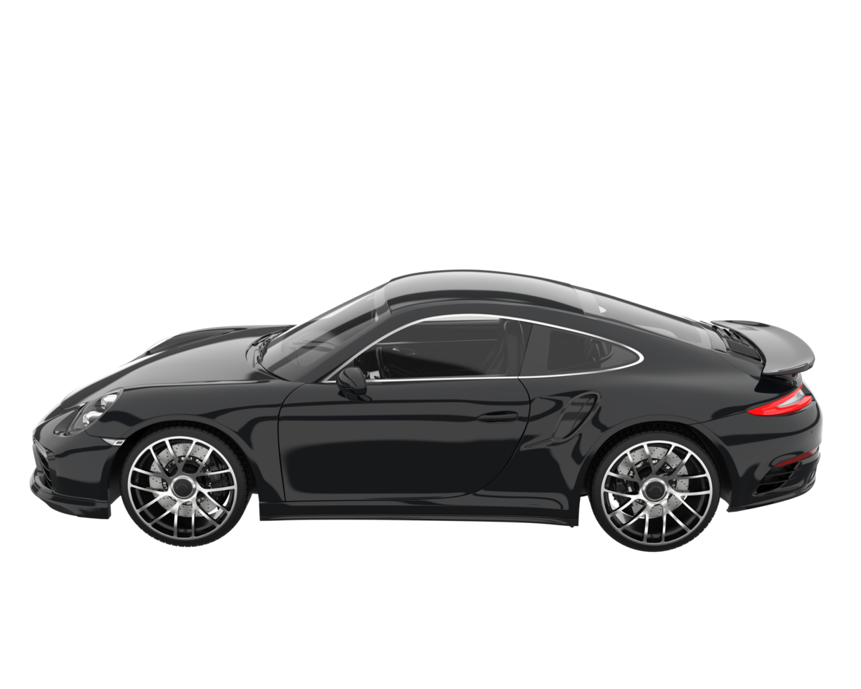 Sport car isolated on transparent background. 3d rendering - illustration png
