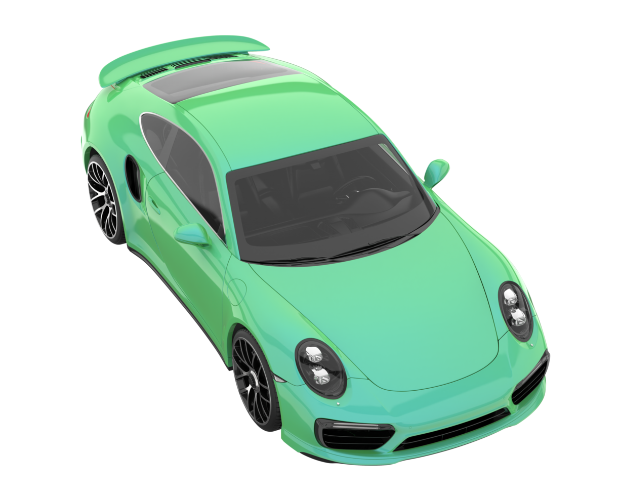 Sport car isolated on transparent background. 3d rendering - illustration png