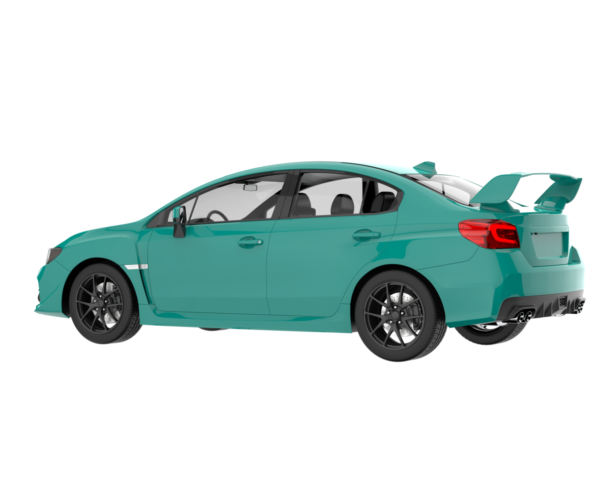 Sport car isolated on transparent background. 3d rendering - illustration png